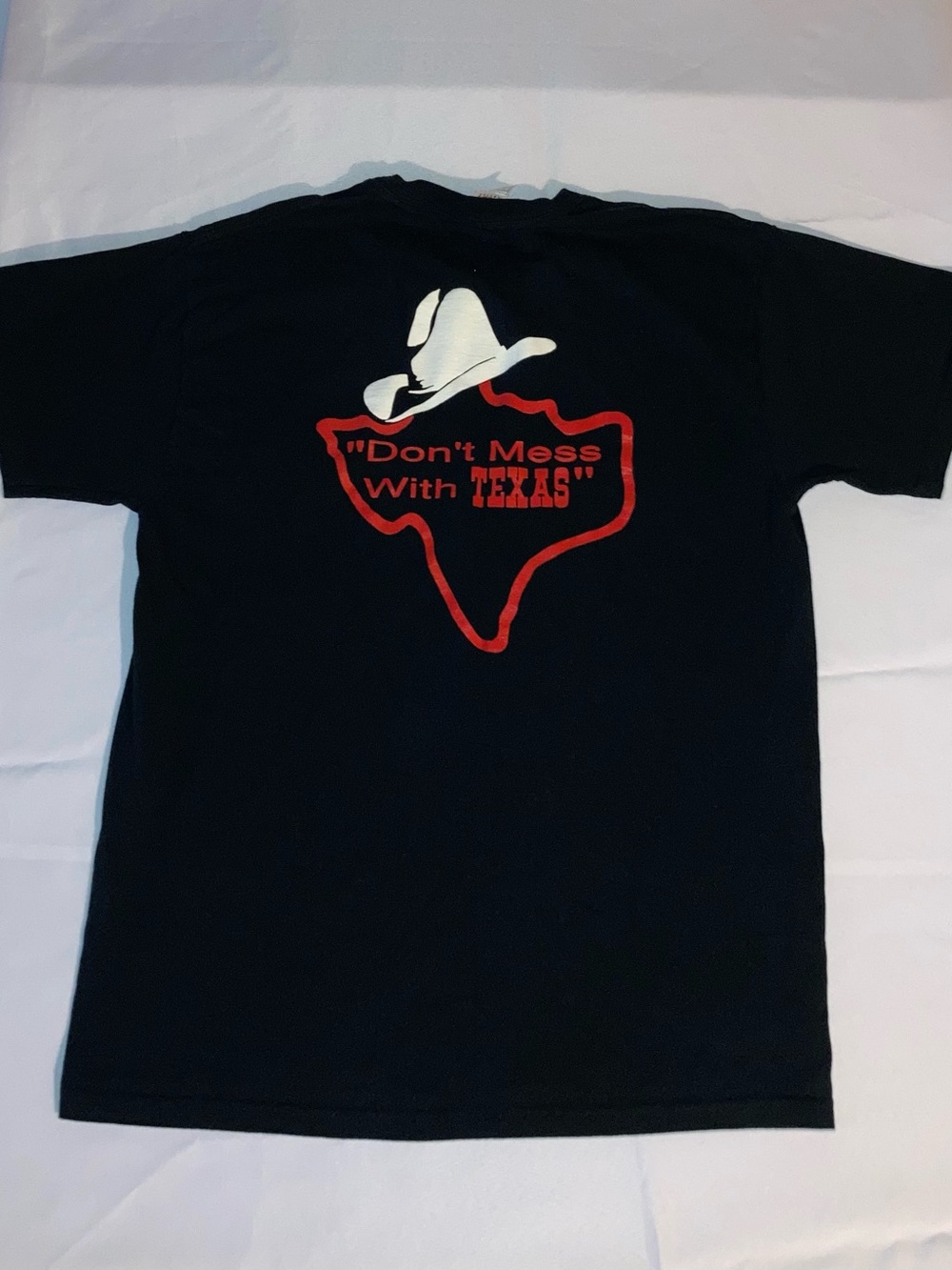 Lone Star Fruit of the Loom Black Short Sleeve Tee with Chest Logo - Picture 3 of 3